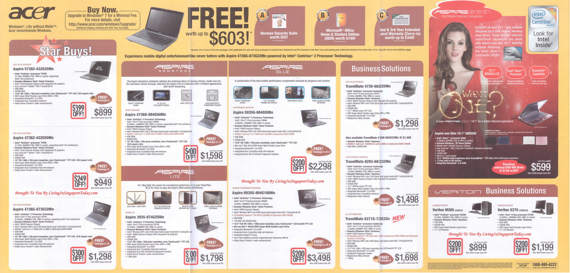 COMEX 2009 – Complete Acer Brochure :: Living In Singapore Today