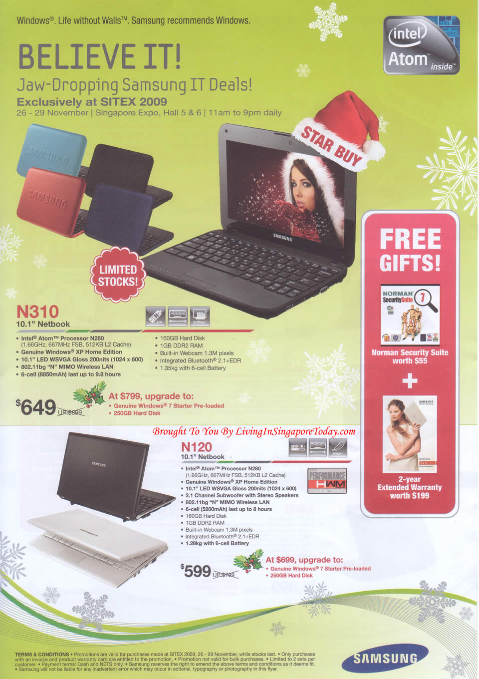 SITEX 2009 – Samsung Netbook And Notebook Promotions :: Living In ...